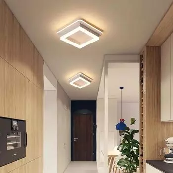 Потолочный светильник Белый светодиодный потолочный светильник для спальни, гостиной, столовой, кухни, прохода