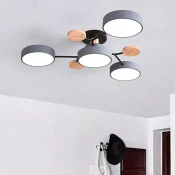 Потолочный светильник для гостиной, современный и японский стиль, домашний светильник для спальни, креативный светодиодный подвесной светильник Macaron One Size