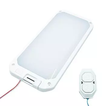 Потолочный светильник для салона автофургона, 3 цвета, плавное затемнение, пульт дистанционного управления, купольный светильник для автомобиля, яхты