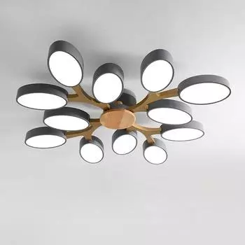 Потолочный светильник из дерева, современный светодиодный, скандинавский, гостиная, спальня, декор для кухни, светильник для столовой, внутреннее освещение, ресторан, люстра на дереве, лампа WHITE LIGHT