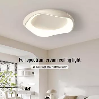 Потолочный светильник Nordic Bauhaus Cream — высококачественный, защитный для глаз, креативный дизайн для спальни и кабинета Three-color Change