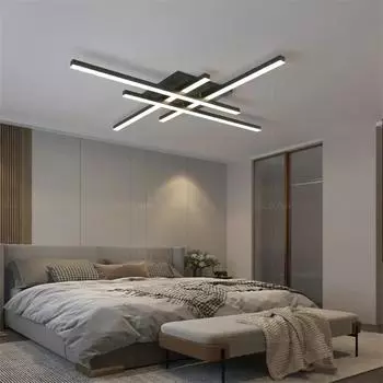 Потолочный светильник Nordic LED Modern Потолочный светильник Long 30/40/50CM Лампа для гостиной спальни столовой домашнего декора Светодиодное осветительное приспособление Cool White