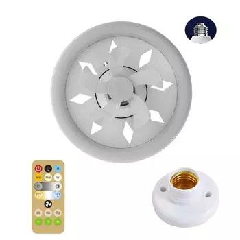 Потолочный светильник с вращением на 360 градусов, с пультом дистанционного управления и патроном E27, 3000–6000 К для кабинета, спальни, ванной комнаты 30CM
