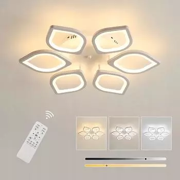 Потолочный светильник SENQIU Horse Eye, акриловый потолочный светодиодный подвесной светильник с регулируемой яркостью (белый) Прикладные пульты дистанционного управления