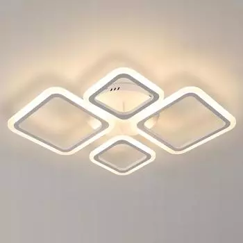 Потолочный светильник SENQIU Светодиодная люстра в современном стиле белого теплого света для гостиной