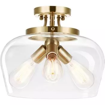 Потолочный светильник Современная простая металлическая люстра для коридора чёрный