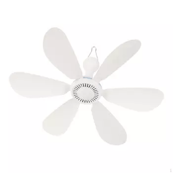 Потолочный вентилятор с питанием от USB, 6 листьев, электрический, бесшумный, для палатки автофургона