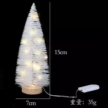 Потрясающая мини-елка с розовым и белым декором и уютной светодиодной подсветкой StyleA