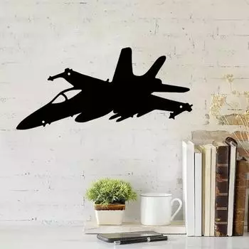 Потрясающее эстетическое украшение для стен! Ретро металлическое подвесное украшение. Настенное искусство с изображением истребителя. Металлический настенный знак. знак кофе. Искусство. чёрный