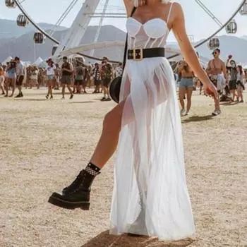 Потрясающее ночное платье, прозрачное, тонкое, очаровательное S чёрный