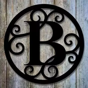 Потрясающее персонализированное настенное искусство! Металлическая буквица для дома и офиса. Подвесной декор в стиле ретро.