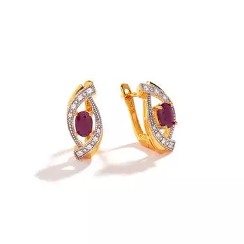 Потрясающие натуральные драгоценные рубины, прекрасный дизайн, серебряные серьги с застежкой для женщин, роскошные ювелирные изделия на юбилей и вечеринку, подарок M жёлтый