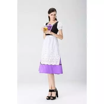 Потрясающий костюм баварской девушки для женщин, идеально подходящий для Октоберфеста и вечеринок на Хэллоуин M