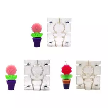 Potted Plant Flower Molds DIY Mould Christmas Craft X3UC