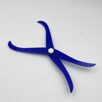 Pottery Bent Leg Caliper Measure Diameter Clay Sculpture Ceramic Measuring Tool синий