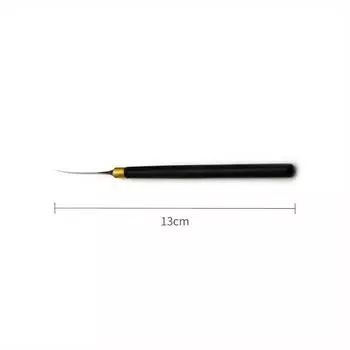 Pottery Teapot Mouth Trimming Knife Professional Teapot Making Carving Knife Digging Knife Ebony Punching Needle Ceramic Tool Single head