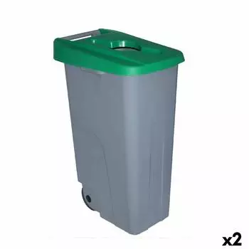 Poubelle Roulettes Denox 110 L Vert 58 X 41 X 89 Cm TU