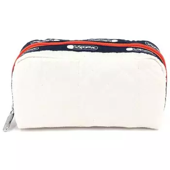 Pouch 6511 RECTANGULAR COSMETIC E950 SWEATER QUILTING IVORY [LeSportsac] [Item]