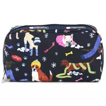 Pouch 6511 RECTANGULAR COSMETIC HA76 SNOWY PUPS [LeSportsac] [item]