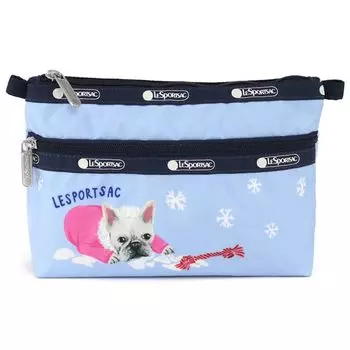 Pouch 7105 COSMETIC CLUTCH HA77 SNOWY PUPS COSMETIC [LeSportsac] [item]