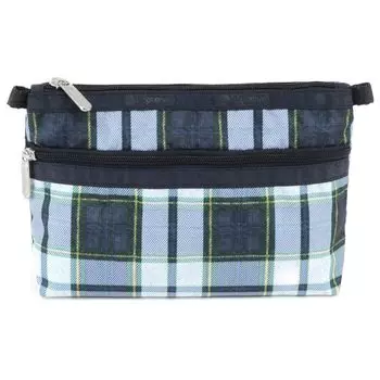 Pouch 7105 COSMETIC CLUTCH U298 DEEP BLUE TARTAN [LeSportsac] [item]