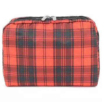 Pouch 7121 EXTRA LARGE RECTANGULAR COSMETIC E944 RED TARTAN [LeSportsac] [item]