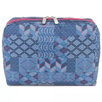 Pouch 7121 EXTRA LARGE RECTANGULAR COSMETIC E949 PATCHWORK KNIT [LeSportsac] [Item]