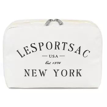 Pouch 7121 EXTRA LARGE RECTANGULAR COSMETIC H126 MERINGUE LOGO COSM [LeSportsac] [item]