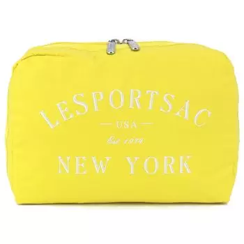Pouch 7121 EXTRA LARGE RECTANGULAR COSMETIC H139 PRIMRSE YLW LOGO COSM [LeSportsac] [Item]