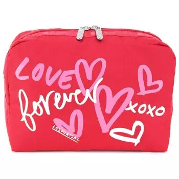 Pouch 7121 EXTRA LARGE RECTANGULAR COSMETIC HB31 LOVE NOTES XL COSM [LeSportsac] [Item]