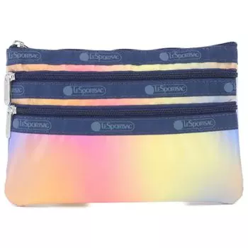 Pouch 7158 3 ZIP COSMETIC H121 MULTI GRADIENT SHINE [LeSportsac] [item]