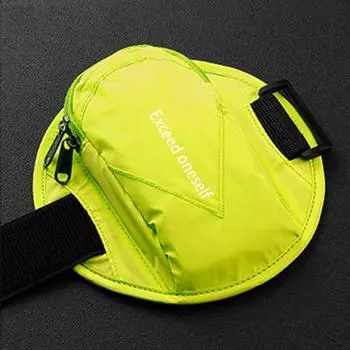 Pouch Reflective Wrist Arm Bag Mobile Phone Bag Sport Armband Bag Phone Case Holder Arm Band Pouch Green