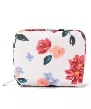 Pouch SQUARE Painterly Floral [LeSportsac] [Official] COSMETIC/6701