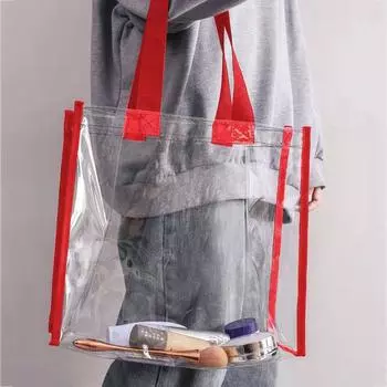 Pouch Toiletry Bag PVC Tote Bag Transparent Makeup Bag Waterproof Beach Bag Waterproof Storage Bag