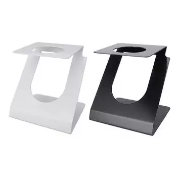Pour Over Coffee Dripper Stand Iron Coffee Filter Holder Rack Drip Brewing Stand for Home Cafe Offic White
