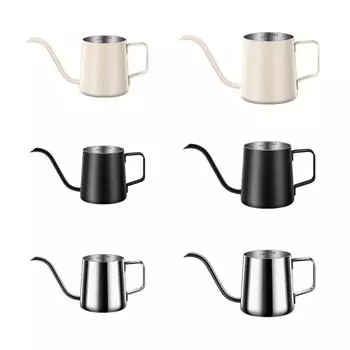 Pour Overs Kettles Gooses Neck Spouts Coffees Tea Pots Stainless Steels Coffees Pots X3UC