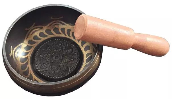 Поющие чаши для балансировки чакр, очищения, медитации, релаксации, йоги, (Размер 10.5)