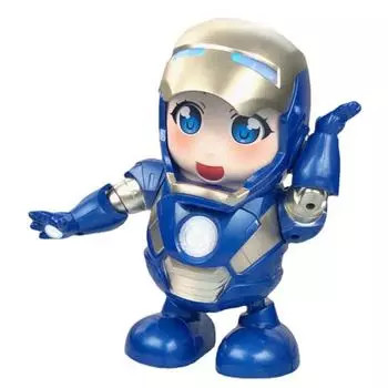 Поющие и танцующие стальные игрушки Электрический робот детские светящиеся игрушки One Size