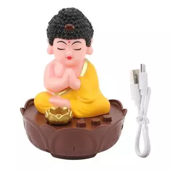 Поющий Будда статуэтка USB зарядка настольный Будда декоративная статуэтка со звуком для настольного автомобиля Dashbo
