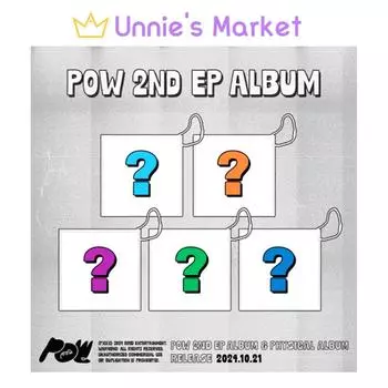 POW 2nd EP Альбом + Бесплатный Подарок No poster_Random ver. 1ea