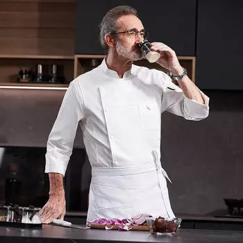 Поварская куртка дышащая униформа для пищевой промышленности кулинария работа на кухне M