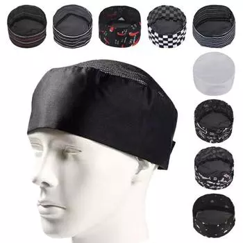 Поварской колпак унисекс для кухни, колпак для ресторана отеля, дышащий сетчатый верх с отверстиями