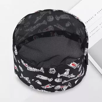 Поварской колпак унисекс для кухни, колпак для ресторана отеля, поварской колпак с хорошей воздухопроницаемостью, полый сетчатый верх