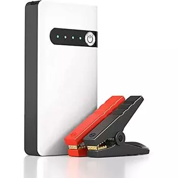 Power Bank 400 А, 20000 мАч, автомобильный аккумулятор, стартер, аккумулятор со светодиодной лампочкой, усилитель автомобильного стартера, с пусковыми проводами и сумкой для комплекта