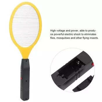 Power Battery New Electric Fly Mosquito Racket Swatter Bug Zapper Killer Insects