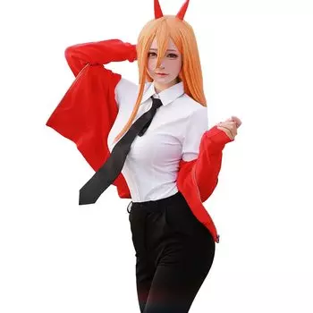 Power Cosplay Red с кровью Pawako, токийская общественная безопасность, специальный раздел, культурный фестиваль, событие Power с костюмом [NOKIJP], париком, косплеем, Majin,
