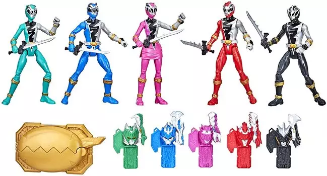 Power Dino Fury 6 дюймов Базовая фигурка 5 шт. Ranger Team Multipack 2021 POWER RANGERS DINO FURY 6 дюймов Базовая фигурка 5 шт. RANGER TEAM MULTIPACK Зарубежные красный