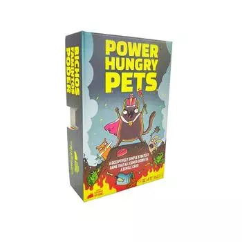Power Hungry Pets Карточная игра Стратегические карточные игры для семейной вечеринки Настольная игра Карточная игра для вечеринки Сложная стратегическая игра