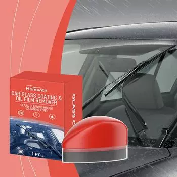 Power Magic Glass Coating Concentrated Water Repellent Windscreen Stain Car Remove Set Film Oil Clean D0O8 красный