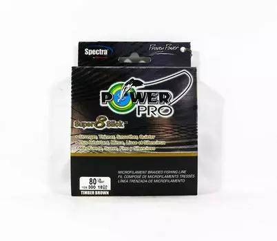 Power Pro Super 8 Slick Spectra Line 80 фунтов на 300 ярдов, коричневый (0527) коричневый